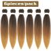 Buy Antiensed Braiding Hair - 6 Pack Easy Braid Professional Itch-Free Synthetic Fiber Crochet Extensions Yaki Texture 50cm - 1B/30/27# - Buy Online on GoSupps.com