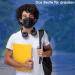 Icoolio Medical Masks - 50 Disposable Black Face Masks for Mouth Protection | International Shipping Available - Buy Online on GoSupps.com