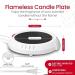 BULK PARADISE Candle Warmer Plate Safely Releases Scents Without a Flame - White - Pack Of 1 - Buy Online on GoSupps.com
