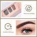 2PCS Eyebrow Cream Eyebrow Stamp Stencil Kit Natural waterproof make-up No colour loss No smudging (02#Deep brown) - Buy Online on GoSupps.com
