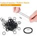 500pcs Black Elastic Hair Bands with Box - Small Hair Rubber Bands for Women, Kids, Braids, Beard - Soft Mini Elastics Ties - Buy Online on GoSupps.com