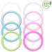 Buy Silicone Pacifier Adapter & Chain Set | Turquoise O-Ring | 5 Pieces - International Shipping Available - Buy Online on GoSupps.com