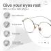 Buy LC Eyewear Blow Light Filter Glasses for Men & Women - Super Light Anti-Fatigue Computer & Gaming Goggles - Prescription-Free Zilver - Buy Online on GoSupps.com