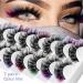 Fluffy Colored False Eyelashes | Voluminous Wispy Russian Strip Lashes in 7 Colors - Faux Mink D Curl - Buy Online on GoSupps.com