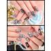 Weilisu Rhinestone Letters Nail Studs - Gold, Silver, Rose Gold | 3D Capital Rhinestone English Alphabet Charm for DIY Manicure Nails - Buy Online on GoSupps.com