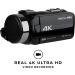 Vivitar 4K Wi-Fi Camcorder with 18x Digital Zoom, Night Vision, and 3.5mm Microphone Jack - Buy Online on GoSupps.com