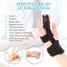 Trigger Finger Splint - Adjustable Hand Brace for Broken Fingers & Metacarpal Support | Finger Splints for Index Middle Ring & Pinky (L/XL - Buy Online on GoSupps.com