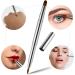 Retractable Dual End Lip Makeup Brush - Portable Lipstick & Concealer Brush Tool (Silver) - Buy Online on GoSupps.com