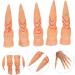 DIKACA False Witch Fingers Halloween Props Finger Nail Covers Cosplay 5pcs False Nail Set Manicure Skeleton Plastic Halloween Finger Lights Halloween Finger Tips As Shown 1 9.5x2.5cm - Buy Online on GoSupps.com