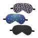 GLEAVI 1 Set 3Pcs Elastic Band Sleep Eye mask for Men Patch for Sleeping Peach Skin Goggles Girl 3D Eye Cover for Sleeping Printing Night Eye Shield Cartoon Sleep Patch Male Outdoor