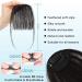 Bangs Hair Clip Clip In Bangs Clip In Hair Extensions Brown Black Air Bangs Fringe with Temples Hairpieces for Women Curved Bangs Bangs Clip in Hair(Color:Q32-Black-brown) 12INCHES Q32-Black-brown - Buy Online on GoSupps.com