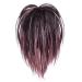 Clip On Ponytail Extensions 12Inch Hair Extensions Ponytail For Women Synthetic Short Hair Bun Ponytail Straight Fashion Claw Clip Open Hair Pieces For Women Girls(Black&Pink)