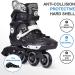 Adult Inline Skates for Street Urban- Black Men 9 /Women 9.5 - Beginner Outdoor Speed Skates - Buy Online on GoSupps.com