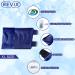 REVIX XL Knee Ice Pack Wrap - Cold Compression for Pain Relief After Surgery, Injury, Arthritis - 2 Packs, Navy - Buy Online on GoSupps.com