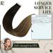 Runature Real Hair Tape-In Extensions Balayage Ombre Black to Brown & Blonde 35cm Invisible 20g #1B/4/27 - Buy Online on GoSupps.com