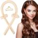 Heatless Curlers Headband Heatless Curls No Heat Wave Hair Curlers Styling Tools for Long Medium Hair Hair Curlers Make Hair Soft and Shiny(Yellow)