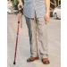 SPDYCESS Foldable Walking Stick - Adjustable Ergonomic Aluminum Hiking Pole for Travel Non-Slip Handle Flower Pattern - Perfect for Seniors Men & Women - Portable Red Design - Buy Online on GoSupps.com