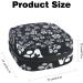 Menstruation Pad Bag with Zipper - Stylish Women's Tampon & Napkin Collection Bags (Dog Paws & Hospital Patterns) - Color 9 - Buy Online on GoSupps.com