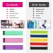 FXH Resistance Bands Set for Legs and Butt - 3 Pack Fabric Exercise Loop Bands for Yoga, Pilates, and Home Workouts - Strength Bands for Booty - Purple/Pink/Green - Buy Online on GoSupps.com