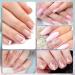 Rechoo 6PCs Glitter UV Gel Nail Polish Set - Multicolor Gel for Nail Art & French Tips - 8ml Super Flashing Shellac Liner - Buy Online on GoSupps.com