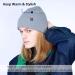 Joywant Knit Beanie Hats for Men and Women - Soft Acrylic Winter Hat - Slouchy Skull Cap - Grey - Buy Online on GoSupps.com