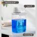 1PC Laundry Detergent Dispenser 1800ml Clear Airtight Washing Powder Dispenser with Scale and Cup Detergen Box for Solid Liquid 1800ml with scale - Buy Online on GoSupps.com