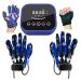 Both Hands Rehabilitation Robot Gloves Electric Glove Finger Orthoses Soft Resting Hand Splint for Flexion Contracture LCD Touch Screen/Timing/intensity Can Be Adjusted (XL) X-Large