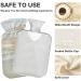Naanle 2L Transparent Hot Water Bottle with Cover | Wood Heat Bottle for Bed & Pain Relief | Hand/Foot Warmer & Heat Therapy - Buy Online on GoSupps.com
