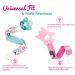 Liname Neutral Pacifier Clip - 3 Pack for Boys & Girls - Baby Binky Holder - Spring Flowers Design - Buy Online on GoSupps.com