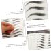 Didiseaon 4 sheets D Imitation Waterproof Tool Decal Makeup Temporary for Eyebrows Brow Grooming Transfers 21x14.8cm Black - Buy Online on GoSupps.com