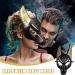 Magiclulu Anubis Mask - Egyptian Costume & Cosplay | Classic Venetian Men's Masquerade & Halloween Party Mask - Buy Online on GoSupps.com