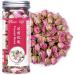 PlantGift France Rose Buds 50G/1.76oz Pink Rose Petals Sweet Rose Herbal Tea Stress Relieving & Magical Immune Support Non-GMO Caffeine-Free