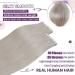 Laavoo Blond Extensions | Real Hair Tape 55cm | Seamless Platinum Blonde #60 | 10pcs 25g Hair Extensions - Buy Online on GoSupps.com