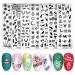 Buy Image Stencils for Flowers & Geometry | Cartoon Pattern Nail Stamping Plates - Set Style 12 - Buy Online on GoSupps.com
