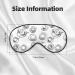 Sleep Mask Eye Cover for Men & Women - Reusable Blackout Masks for Better Sleep Travel & Camping - Unique Hand-Drawn Teapots & Cups Design - Buy Online on GoSupps.com