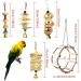 CHICAB 8 Colorful Parrot Toys - Natural Wood Hammock & Perch for Small Birds | Eco-Friendly Bird Toys - Buy Online on GoSupps.com