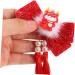 Beavorty Hair Clips 1 Pair Year of The Dragon Hairpin Hair Pin Hair Clip Hair Barrettes Tassel Clips for Hair Asian Hair Accessories Tassel Hairpin Bow Tie Pair Clip Women's Fabric - Buy Online on GoSupps.com