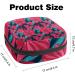 Red Flower Napkin Storage Bag | Portable Period Pouch for Women & Teens | Menstrual Cup Pocket & Breastfeeding Pillow Holder - Buy Online on GoSupps.com