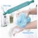Wangcl 2 Set Body Brush Back Scrubber & Peeling Shower Set - 3 Piece Exfoliating Spa Kit for Women & Men - Shower Sponge & Peeling Glove - Buy Online on GoSupps.com