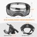 PETLESO Dog Goggles for Medium Large Breed Anti-UV Pet Goggles Sunglasses with Adjustable Straps for Driving Hiking Clear - Buy Online on GoSupps.com