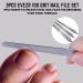 3PCS Stainless Steel Nail File Set - 100 Grit Buffer for Manicure and Pedicure - Ideal for Thick Toenail and Fingernails - Home and Professional Use - Buy Online on GoSupps.com