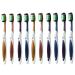 Zumaha compactly professional care toothbrush hand toothbrush with medium-hard bristles 10 pieces easy to hold toothbrushes ergonomic