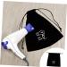 Healeved 10 Pcs Hair Dryer Storage Bag Purse Organizer Bags Hair Jewels Portable Dryers Pouch Black Flannel - Buy Online on GoSupps.com