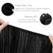 Premium 50cm 100g Deep Black Real Hair Extensions - Remy Weft for Sewing | Breathe Life into Your Look - Buy Online on GoSupps.com