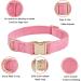 YUDOTE Ultra-Soft Natural Cotton Dog Collar for Medium Dogs with Sensitive Skin - Pink M (1 Pack) - Buy Online on GoSupps.com