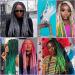 Jumbo Braids Colorful Kanekalon Hair Extensions for DIY Crochet Box Braids - Ombre 2 Tone Black-Silver Gray | 3 Pieces 100g Each 61cm - Buy Online on GoSupps.com