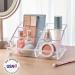 STORi Clear Plastic Makeup Organizer | 6-Compartment Brush and Palette Holder | Curved Front Design | Made in USA - Buy Online on GoSupps.com
