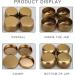 Golden Candle Tin Cans 8 oz - 24 Pack | Candle Containers with Lids for Crafting, Storage, and Gifting - Buy Online on GoSupps.com