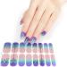 Glitter Cow Pattern Semi Cured Gel Nail Polish Strips Self Adhesive Full Nail Wraps Nail Polish Stickers Semi Cured Gel Nail Polish Strips Multi-color - Buy Online on GoSupps.com