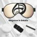 Buy SSIMOO Music Note Print Soft Sleep Eye Mask | Breathable Travel Eye Patch for Relaxation - Black - Buy Online on GoSupps.com